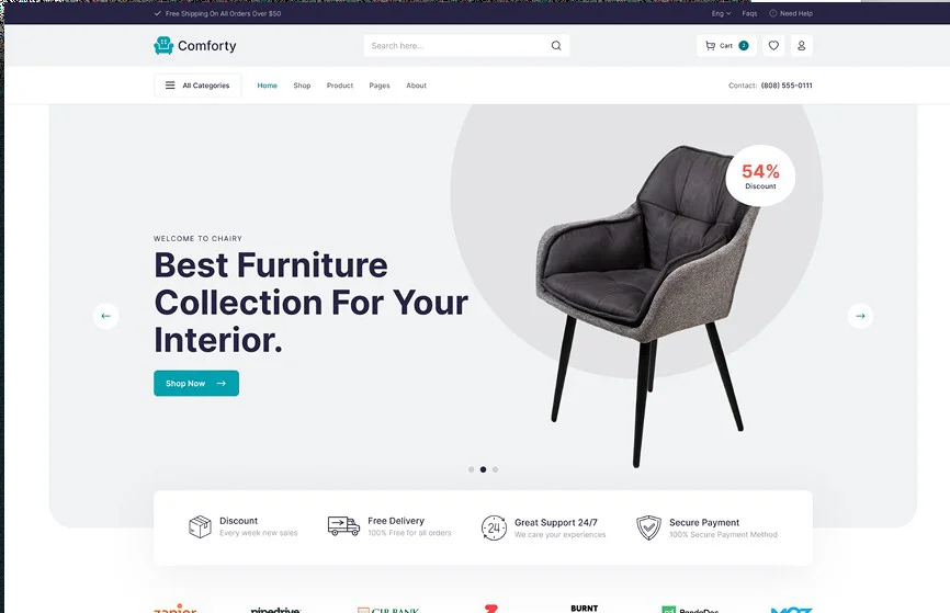 Furniture store theme preview